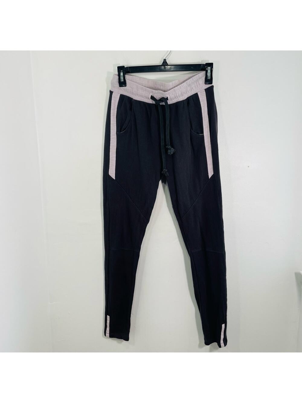 Grey State Gunmetal Gray & Lavender Purple Drawstring Waist Jogger Pants Small 1